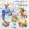 Детский развивающий электрический набор строительных блоков с механическими шестернями