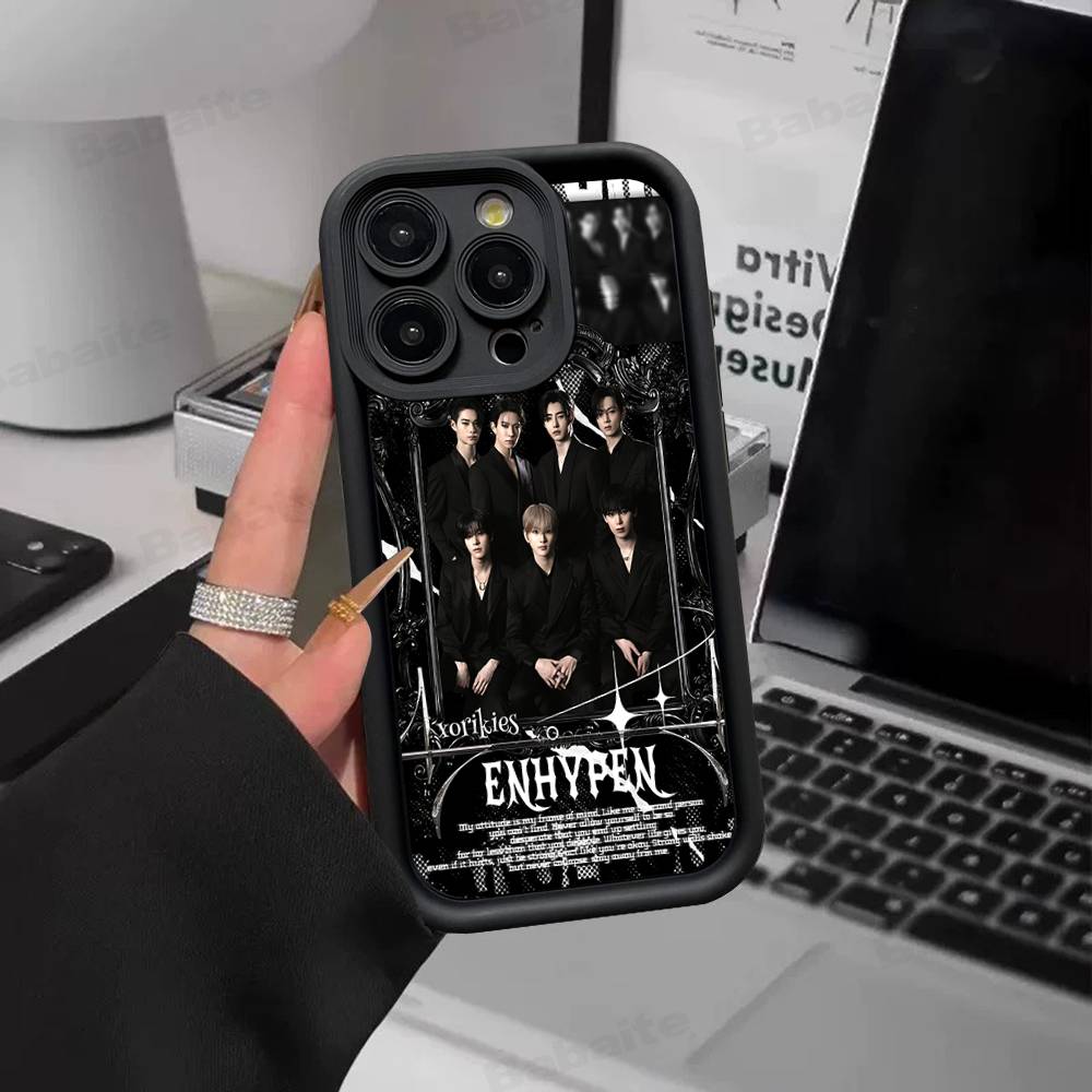Корея E-Enhypenes Пение Для IPhone 17 16 15 14 13 12 11 Pro Max Plus Чехлы для Телефона