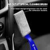 Car Air Conditioning Air Outlet Cleaning Dust Removal Soft Brush Cleaning Tool For Peugeot 308 408 508 RCZ 208 3008 2008 206 207 108 406 407 408 206