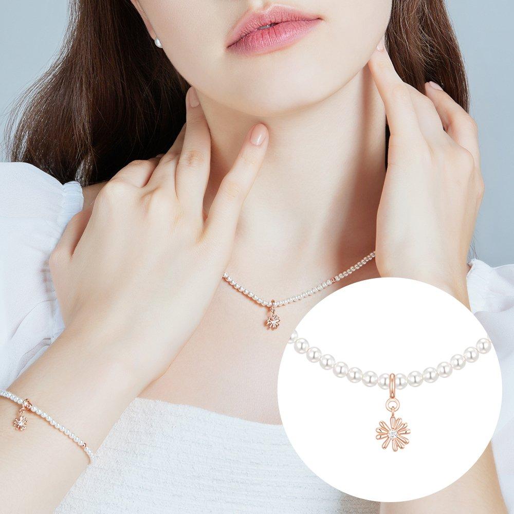 Mariel Pearl Bead Necklace + Pendant Set (Set-J0-0902)