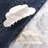 Stripe Cloud Acetic Hair Claw Rainbow Rainbow Hair Clip Elegant Stripe Shark Clip  Party