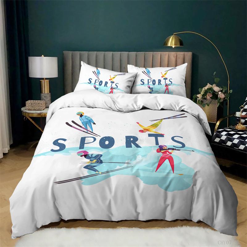 Пододеяльник для гимнастики с милым рисунком для девочек-балерин, комплект постельного белья из микрофибры, спортивный пододеяльник, размер Twin King для любителей гимнастики