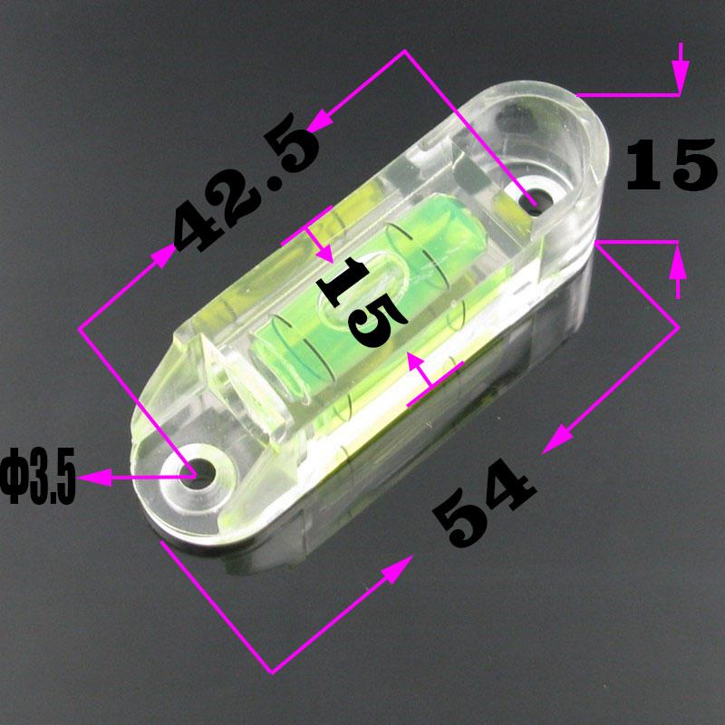 Acrylic Square Spirit Level Bubble Blister with Mounting Holes Horizontal Ruler Length 55mm 54mm 39mm Available 1piece