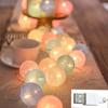 10/20/30 LEDs String Lights Cotton Thread Balls Home Decoration Lamp for Party Wedding Color Light String Christmas Decorations
