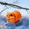 Кормушка для диких животных Голова Динозавра Кормушка для Белок, Предварительно Собранная с Подвесным Шнуром, Гибкий Материал, Устойчивый к Погоде, для Сада