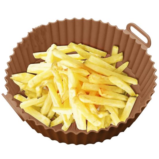 Силиконовые подставки для жарки Противень для выпечки с циркуляцией воздуха Двусторонняя сковорода для готовки Корзина для фритюрницы без жира Кухонный аксессуар