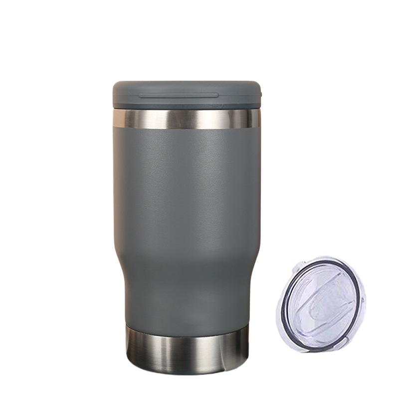 14 унций Нержавеющая сталь Стакан для пива с открывашкой 2 крышки Вакуумная бутылка с изоляцией для путешествий в машине Хранение в холодном баке Бутылка для виски с водой