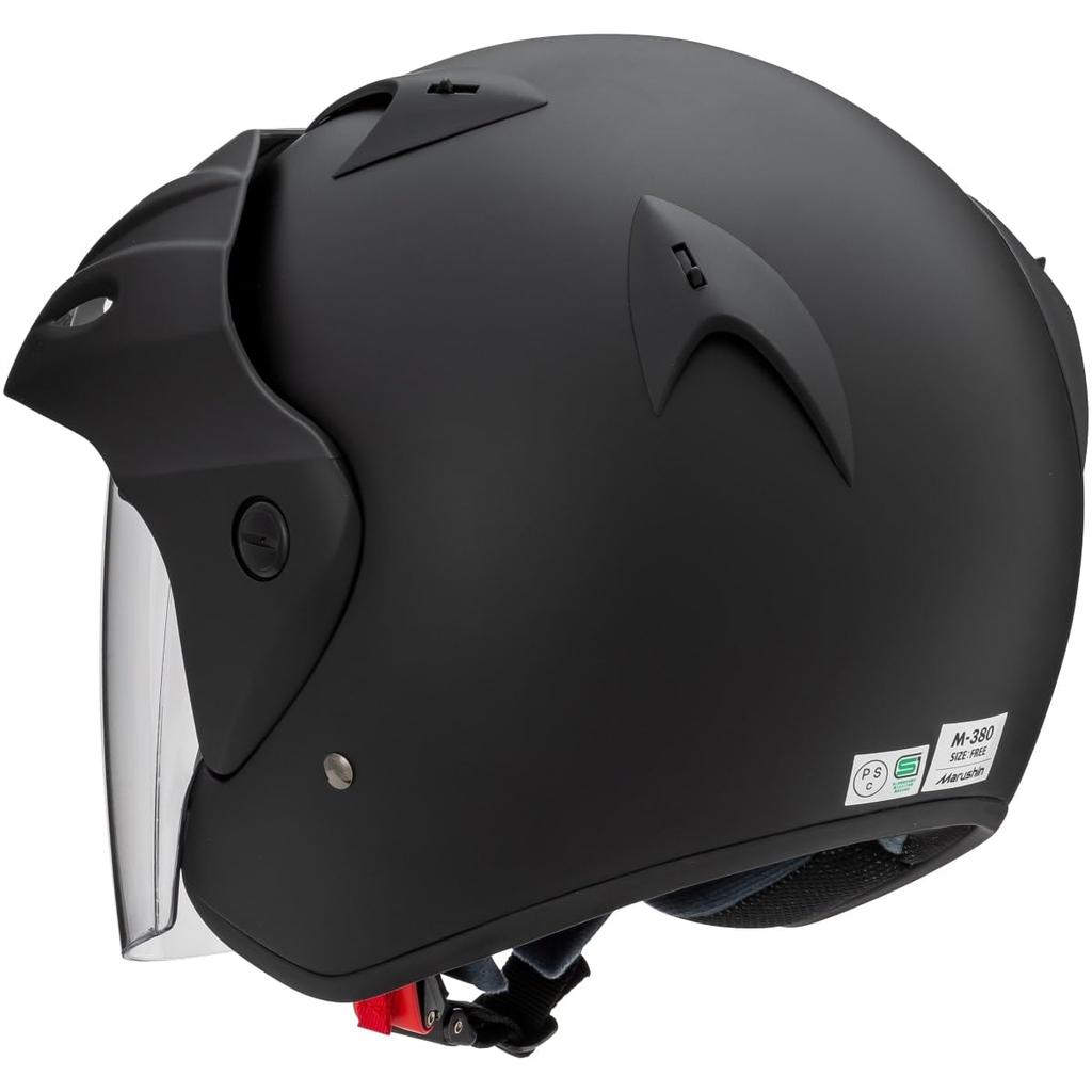 Мотоциклетный шлем MARUSHIN, матовый черный, свободный размер, чем M-380 (Менее 57~60 см)
