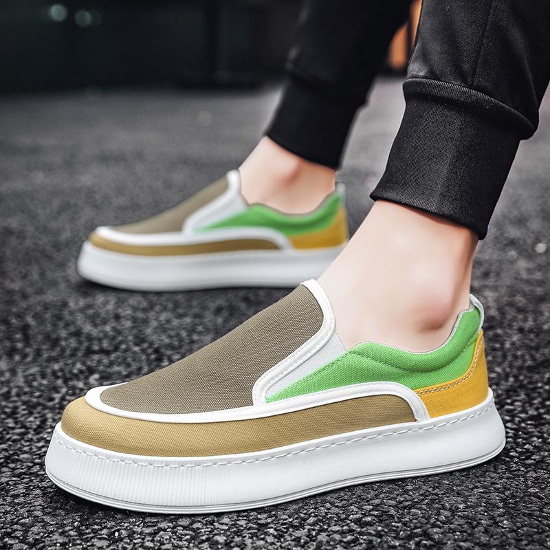 Дропшиппинг Мужские мокасины Удобные парусиновые кроссовки 2024 Slip On Новые повседневные туфли Кроссовки мужские Массивные вулканизированные кроссовки мужские