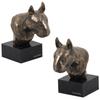 Bull Terrier, Bully II - Dog Statue, Bust On Stone Base, Sculpture, Trophy for Dog Show by Brand