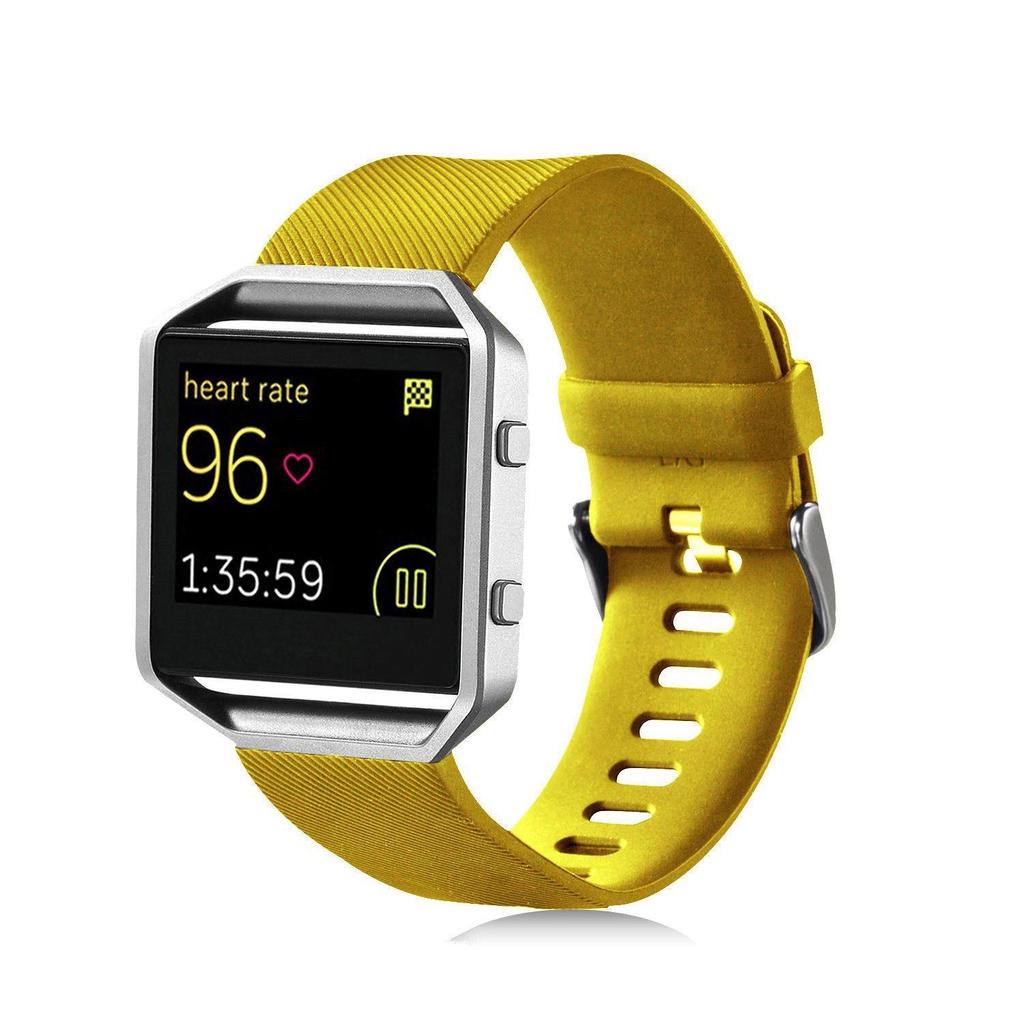 For Fitbit Blaze Genuine Silicone Strap With Card Buckle For Sports And Casual Use