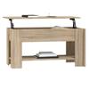 Coffee Table Sonoma Oak 101 x 49 x 52 cm Engineered Wood