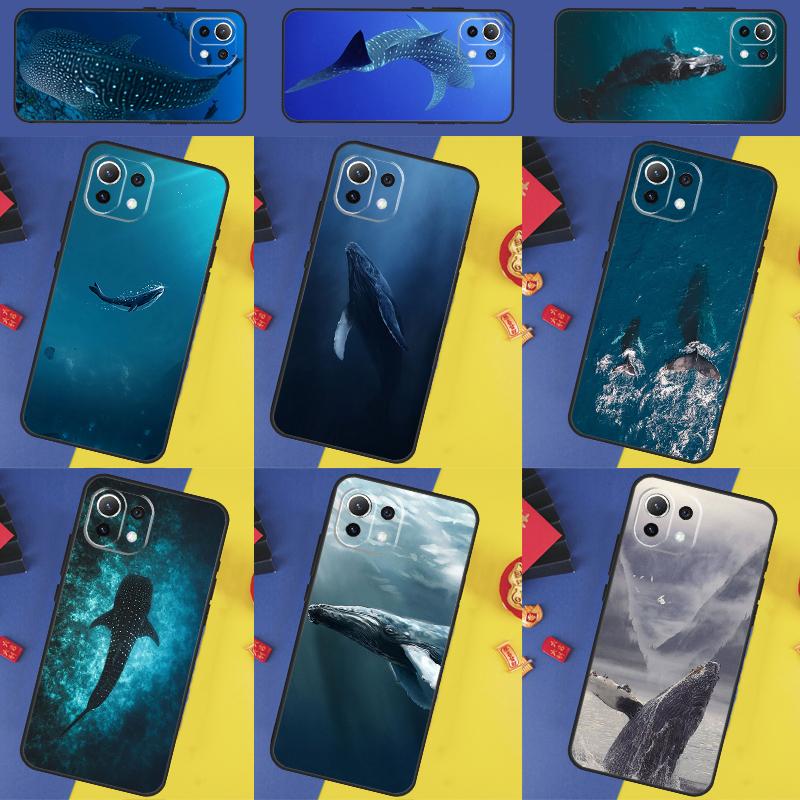 Водонепроницаемый чехол с рисунком китовой акулы для Xiaomi 14T 11T 12T 13T Pro 13 14 15 Ultra POCO X7 Pro X3 X5 X6 F5 F6 M6 Pro