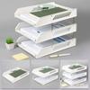 SIMAA Morandi Three-Tier Desk File Organizer