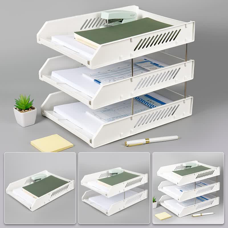 SIMAA Morandi Three-Tier Desk File Organizer
