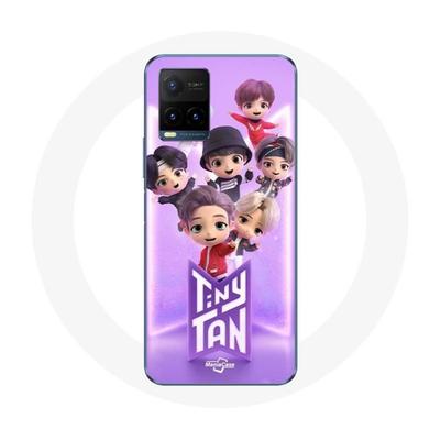 Чехол для Vivo Y21s 2021 / Y21 2021 BTS TinyTAN Анимация Постер RM Джин Шуга Джей-Хоуп Чимин Чонгук И Ви