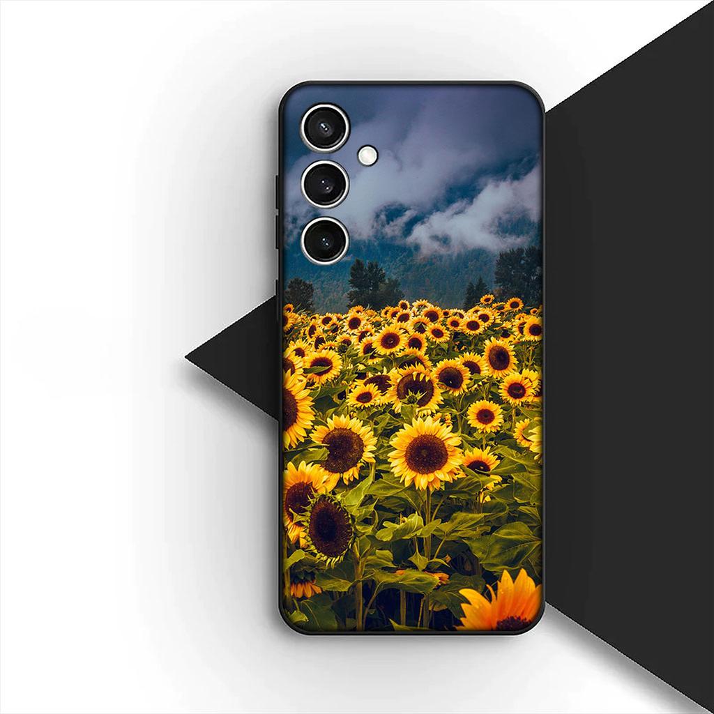 Чехол для телефона Samsung Galaxy Note 20 Ultra 10 8 9 S10 Plus Lite S8 A70 A24 A25 S10E A21S A37 A57 A51 A7 с изображением подсолнуха, пиона