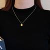 2025 Роскошное ожерелье из титана золотистого оттенка: Высококачественная женская цепочка для свитера