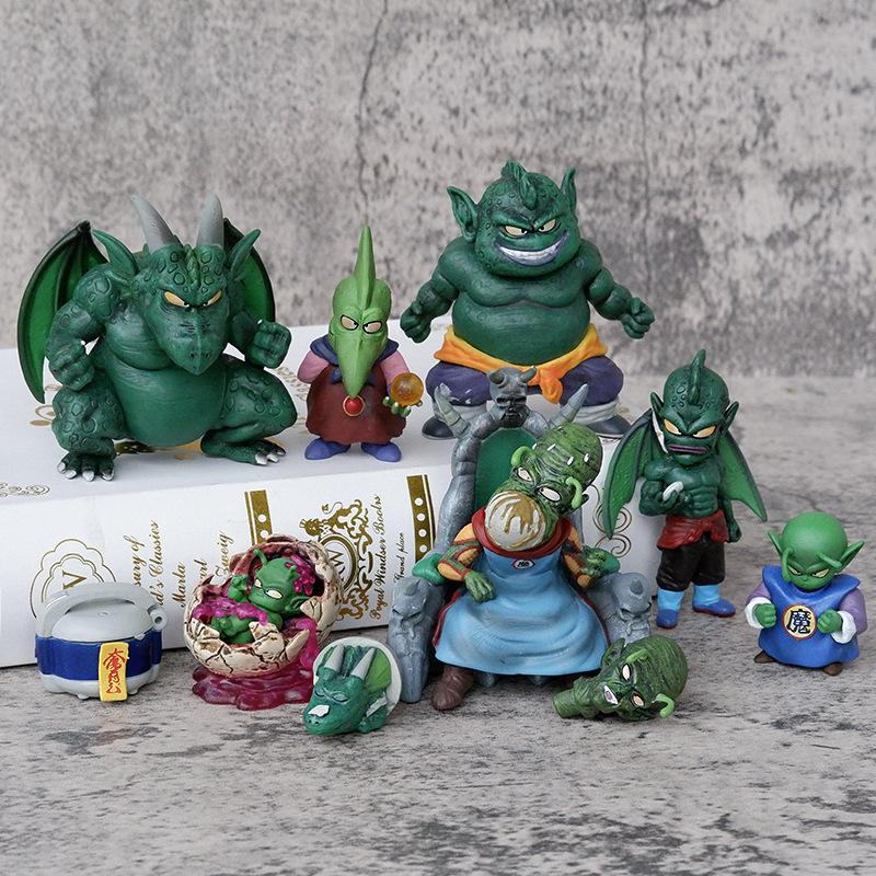 10Pcs Anime Dragon Ball Z Piccolo Family Figure PVC Action Figures Budokai Goku Duel Collection Model Doll Toys For Children