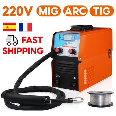 MIG-200 AC220V IGBT MIG MMA TIG безгазовый сварочный аппарат 50/60 Гц мини-сварочный аппарат сварочное оборудование заменяет ручной паяльный инструмент
