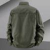 Винтажная мужская рубашка из 100% хлопка в стиле сафари, многокарманный топ с лацканами, весна-осень, с длинным рукавом, молодежная, свободного кроя, больших размеров M-6XL