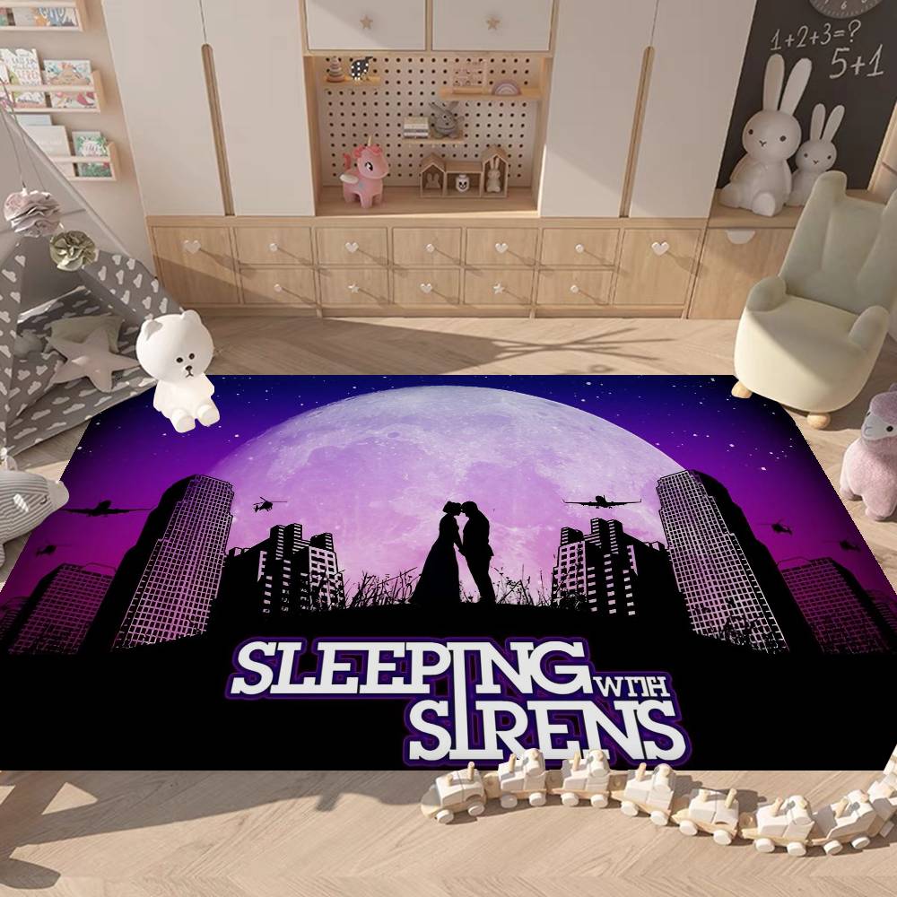 Emo Pop American Band S-Sleeping Bathroom Mat Kids Room Bedroom Decoration Balcony Anti-Slip Doormat Living Room Welcome Rug