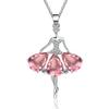 Inlaid Creative Dancing Elf Ballet Girl Pendant for Women