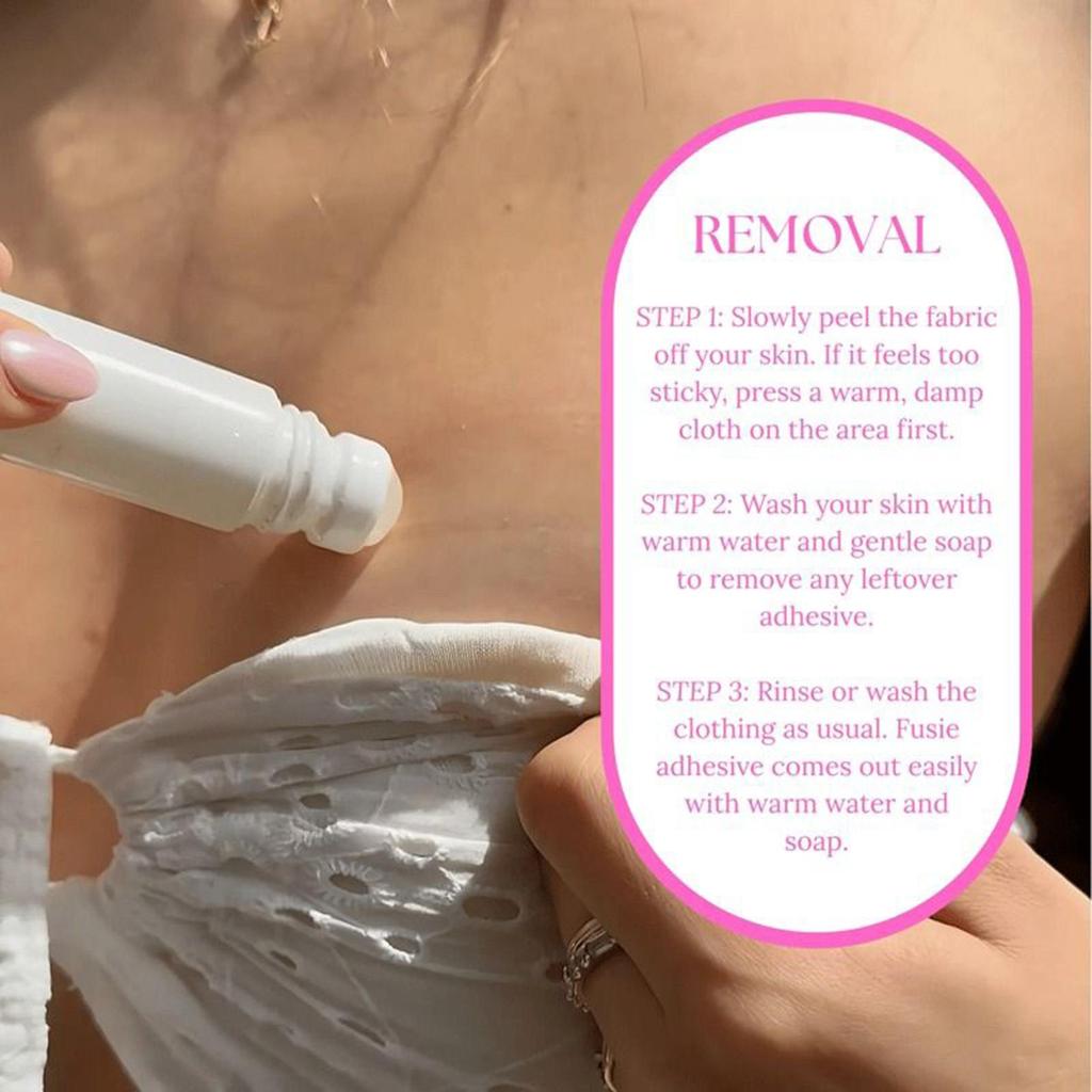 Anti-Slip Glue Roll On Skin Adhesive For Clothing Dress Body Skin Anti-exposure Bra Non-slip Fixed Roll On Clothing Glue