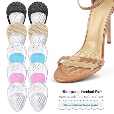 Подушечка под переднюю часть стопы в виде пчелиных сот: Износостойкая, мягкая амортизирующая, нескользящая массажная наклейка для туфель на высоком каблуке