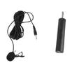 Wired Lavalier Microphone Noise Canceling Omnidirectional Condenser Lapel Mic with 3.5mm 6.5mm Jack for Instrument Mixer