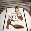 Luxury Sexy Women High Heels Classic Dress Block Heels Pumps Elegant Woman Heeled Shoes Party Office Shoes Female Heeled Sandals