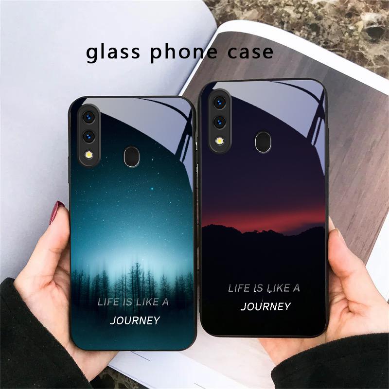 Лед на озере Аврора Чехол из стекла для Samsung Galaxy A30 A31 A32 A33 A34 A35 A42 A30s A20 A25 A26 A51 A56 A54 A72 A73 A70