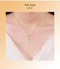 Серебряная цепочка S925 с подвеской-кисточкой из лунного камня, пресноводного жемчуга и страз для женщин