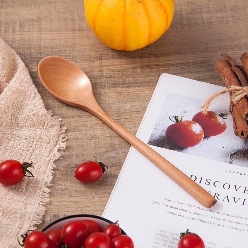 1 шт. деревянная ложка столовая посуда кухонная утварь инструменты суповая чайная ложка кейтеринг кухонная утварь инструмент кофейная суповая чайная ложка