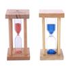 5 Minutes Wood Sand Timer Multi-Function Wooden Hourglass Decorative Sandglass Timer Desktop Clock for Kitchen Cooking