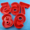 Goldbaking 9 Pieces Whole Set Large Silicone Number Mold Number Cake Moulds Baking Tray For Birthday Wedding