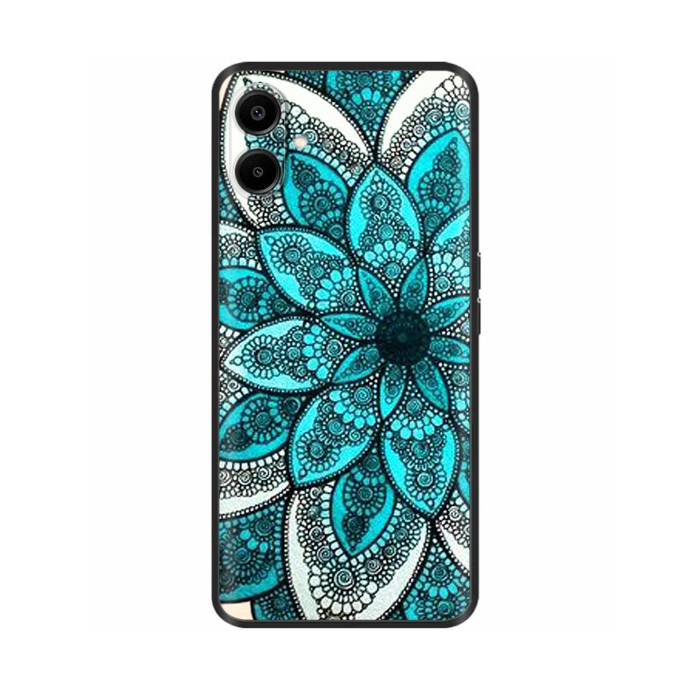 Для Samsung Galaxy A06 Задняя крышка Мягкая Черная с принтом Силиконовый бампер Чехол для телефона для Samsung Galaxy A06 A05 A04 Чехлы Fundas Coque