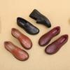 Women's Soft-soled Mother Shoes Comfortable Middle-aged and Elderly Leather Shoes Spring and Autumn Flat Non-slip Grandma Casual Leather Shoes