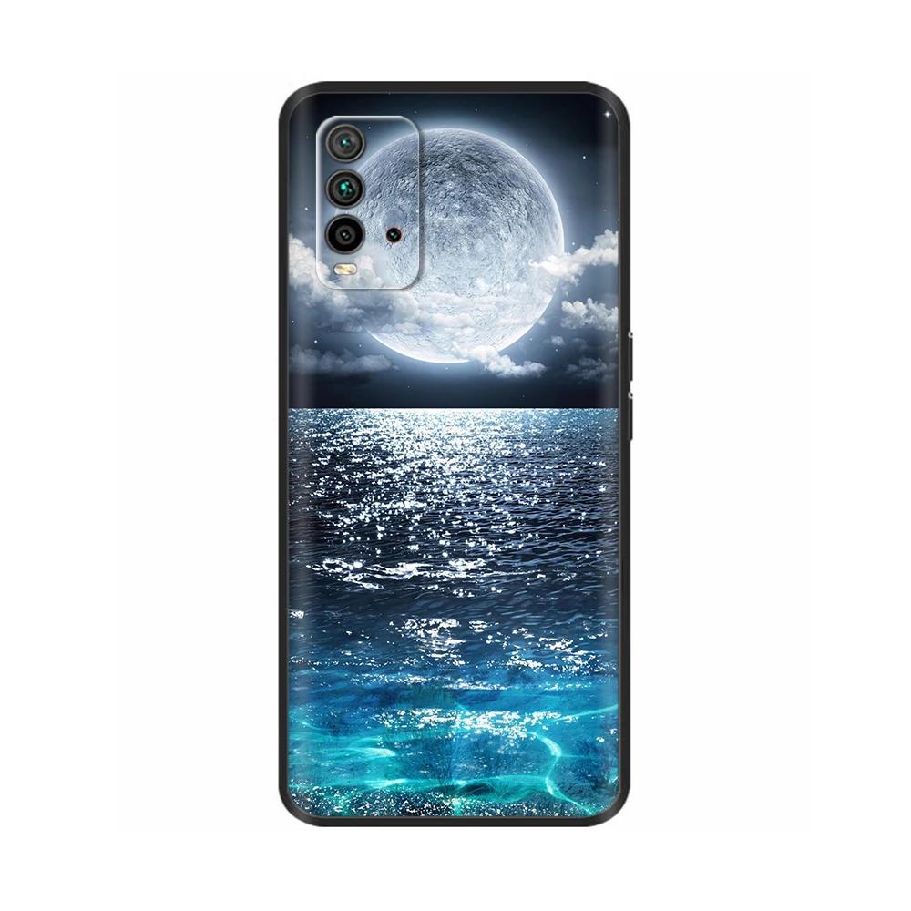 For Redmi 9T Case Silicone Back Cover Phone Case for Xiaomi Redmi 9T Redmi9t 9 T Soft Cases Fundas Para Bumper Coque Cat Flower