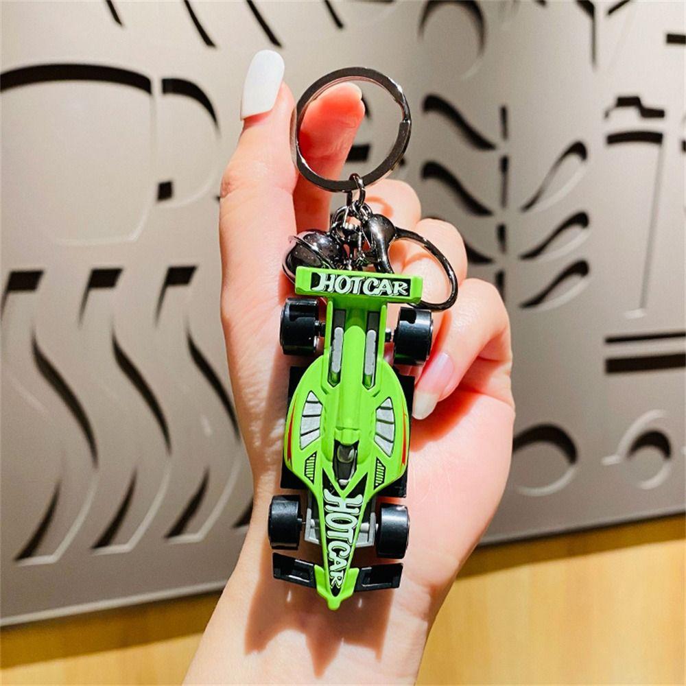 Bag Ornament Racing Car Keychain Exquisite Car Pendant for Kids Car Model Keyring Boys and Girls