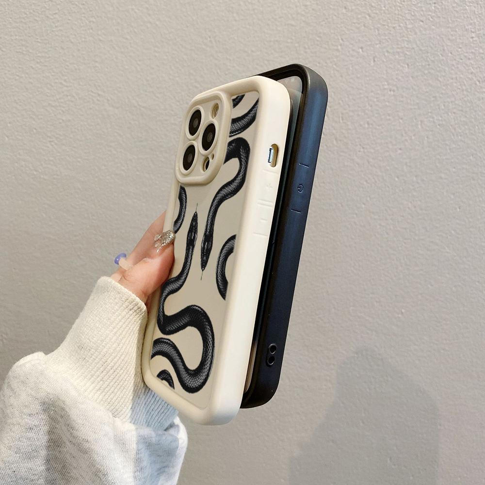 Мягкий чехол Sky Eye Ladder для Infinix Note 30 Hot 50 40 Smart 7 8 9 OnePlus Google Все модели Infinix Чехлы для телефонов Чехол NY25 Черный Золотой Змея дизайн