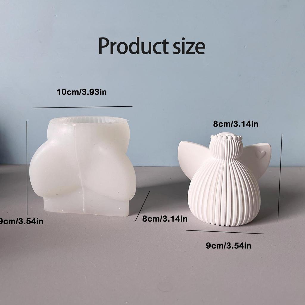 Angel Wing Silicone Candle Molds Food Grade Silicones for Epoxy Resin Making Candle Soap Chocolate Wedding Decoration