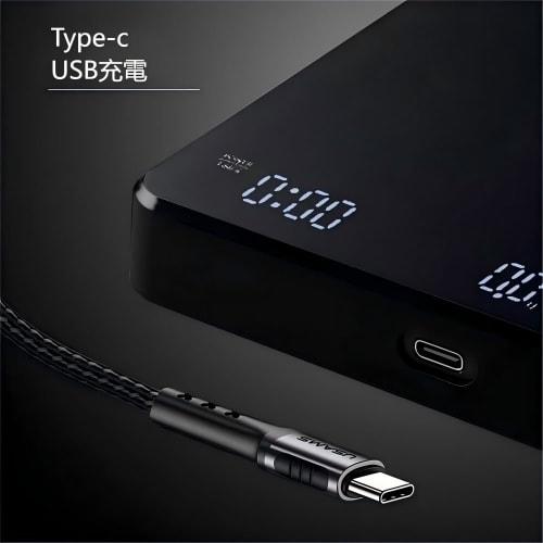 Кофейные весы Coffee Space RCS-105 Высокоточные капельные весы с АВТО-режимом, Перезаряжаемые Type-C, Цифровые кухонные весы, 0,1 г/3 кг, Высокопроизводительные, Ja