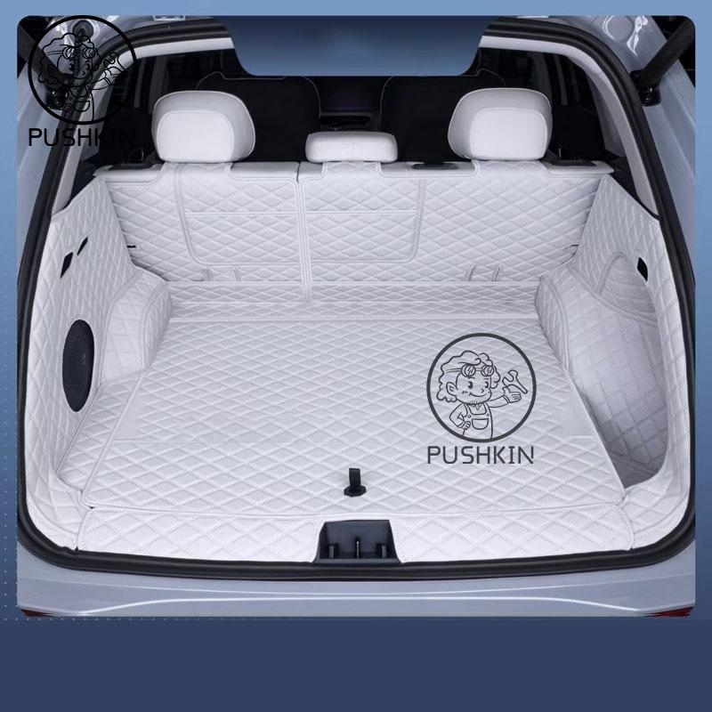 Кожаный коврик в багажник для Geely EX5 Proton Emas 7 EV2025 2026 Вкладыш в багажник автомобиля Водонепроницаемый грязезащитный коврик Аксессуары для коврика в багажник