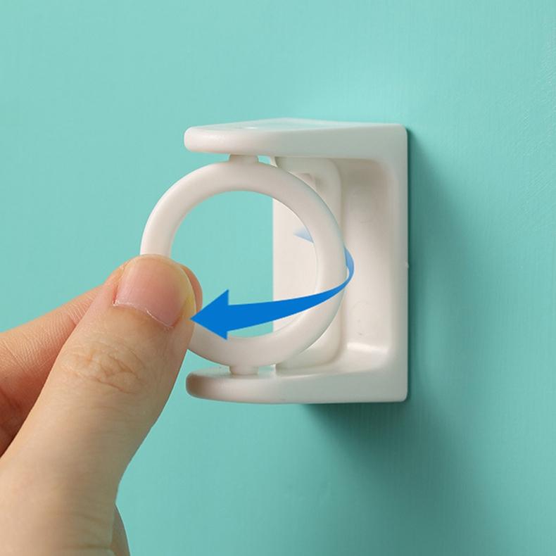 2 шт. вращающееся кольцо висит без перфорации душевая занавеска рельс фиксированный держатель кронштейна