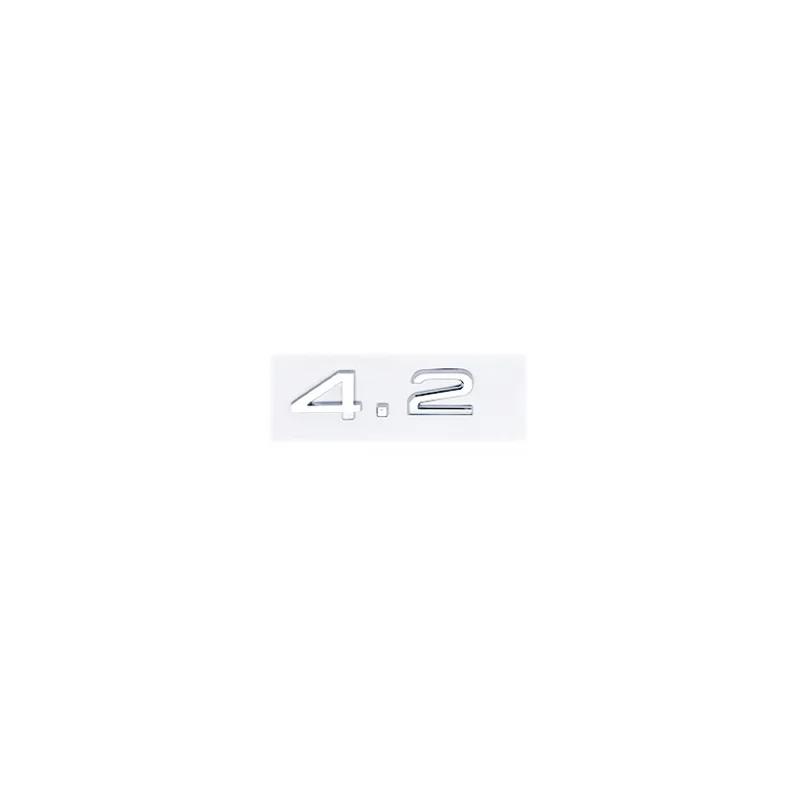 3D ABS 2.4 3.2 3.6 4.2 Letter Car Rear Trunk Tailgate Fender Door Badge Emblem Adhesive Sticker For 4UYEF A4 A5 A6 A7 A8 Q3 Q5 Q7