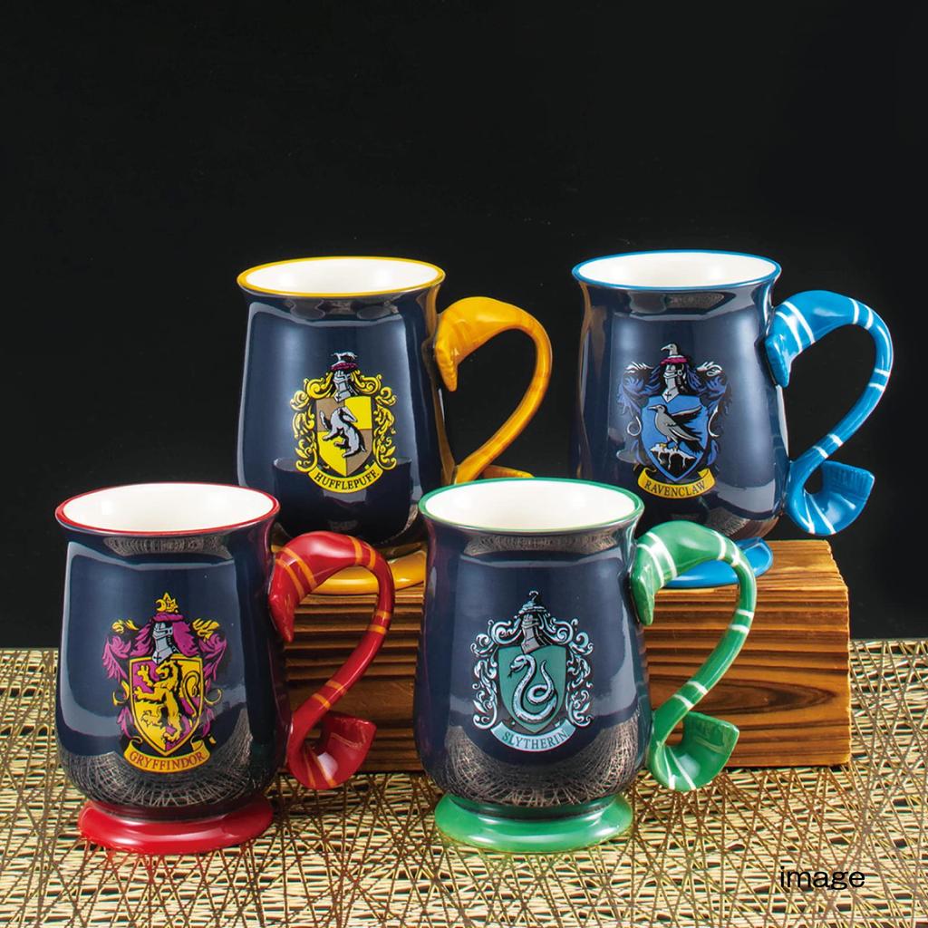 Sun Art Mug with Hufflepuff "Harry Potter" Scarf, Approx. 450ml, Design, SAN3739-3