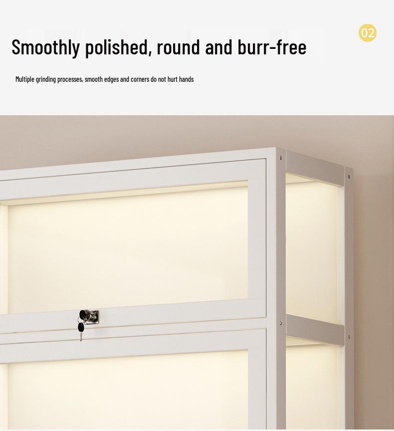 Акриловая стеклянная витрина с замком для игрушек и призов