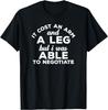 Amputee Gifts Broken Leg Wheelchair Humor Paraplegic Funny T-Shirt