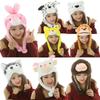 Animal Animal Earflap Hat Cartoon Animal Hat Headgear Bomber Hat Plush Moving Hat Christmas